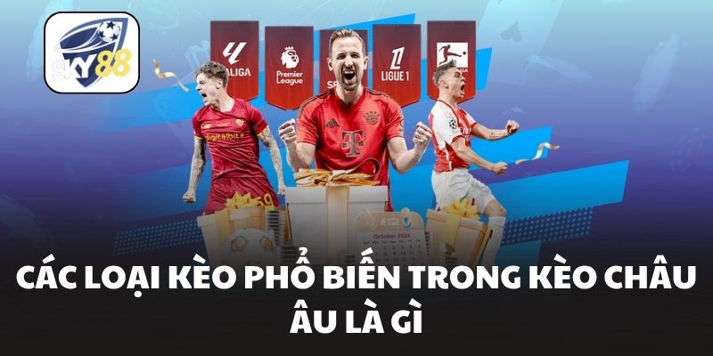 Các loại kèo phổ biến trong kèo châu âu là gì