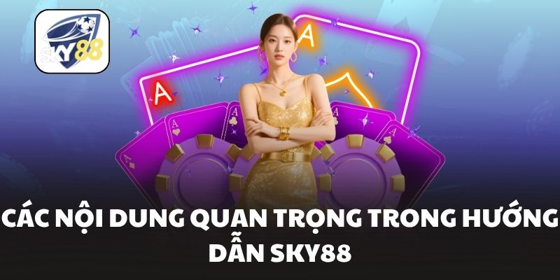 Các nội dung quan trọng trong hướng dẫn Sky88