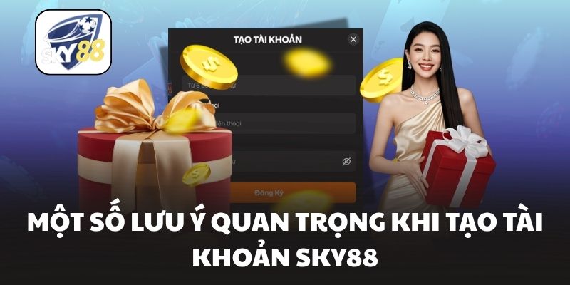 Một số lưu ý quan trọng khi tạo tài khoản Sky88