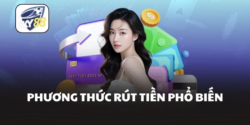 Phương thức rút tiền phổ biến