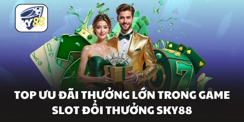 Top ưu đãi thưởng lớn trong game slot đổi thưởng Sky88